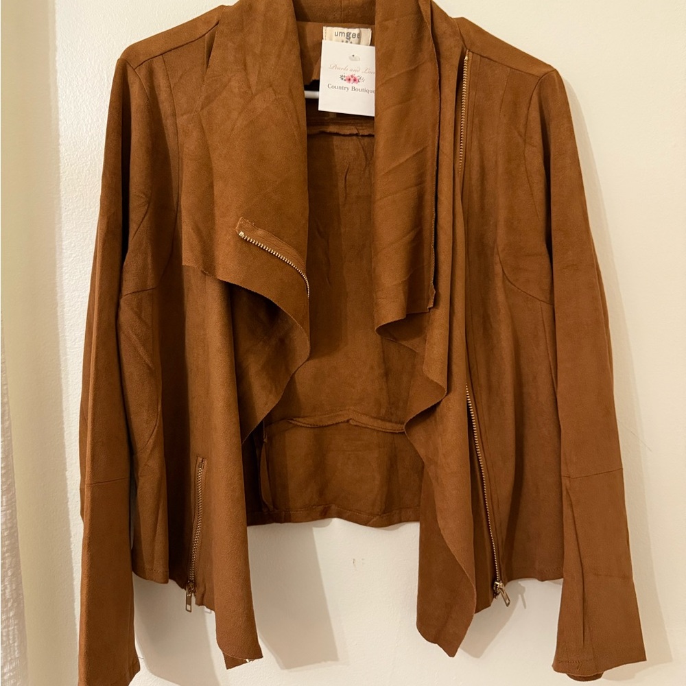 Umgee Cognac Brown Women's Jacket